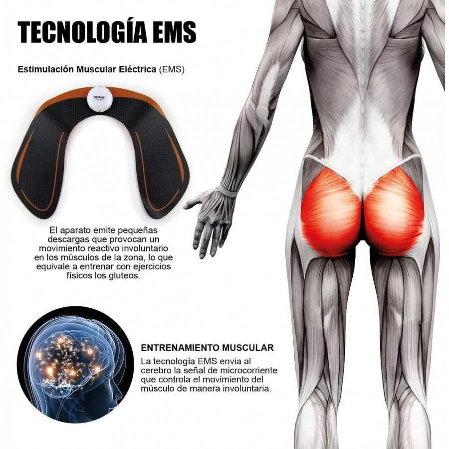 ELECTROESTIMULADOR DE GLUTEOS