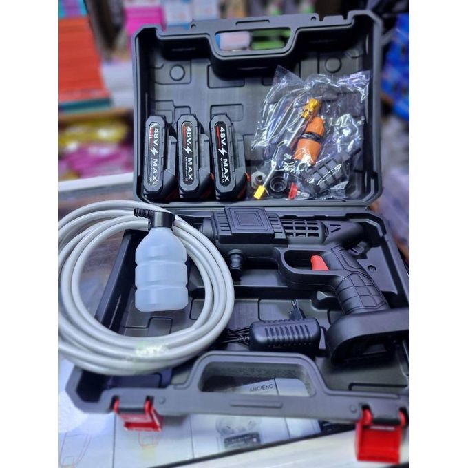 “بخّاخ كهربائي لا سلكي بضغط 48V — لغسيل السيارات، الأرضيات، وسقي النباتات”