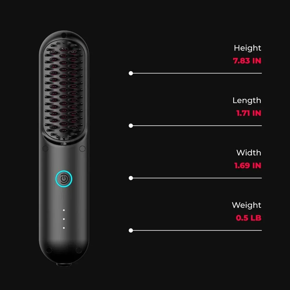 Tymo Porta Cordless Portable Hair Straightening Brush - Beauty Tribe