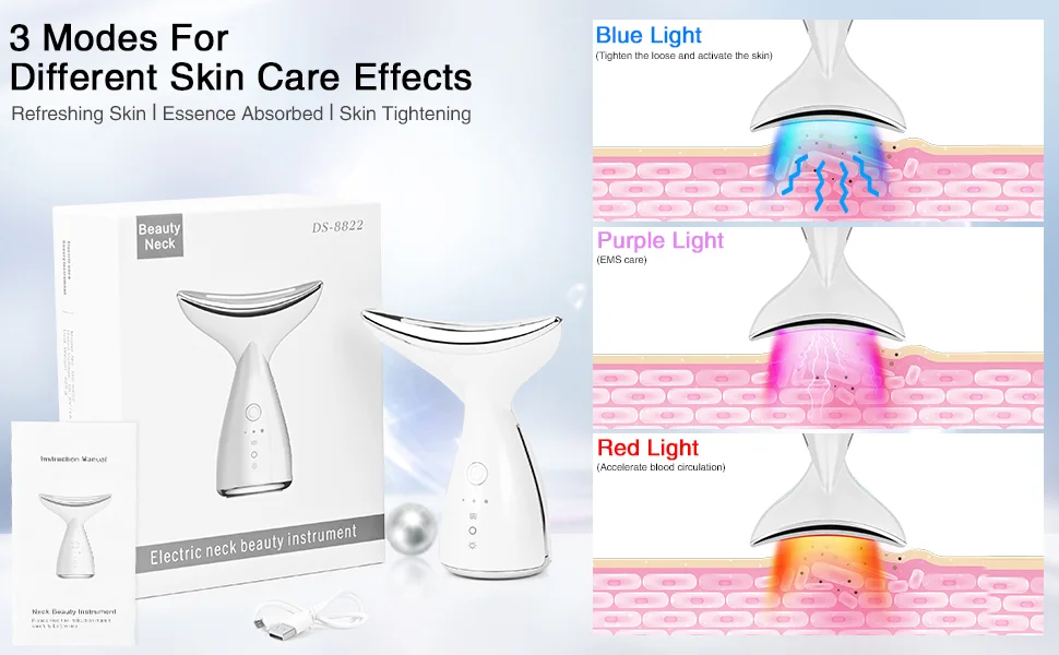 3 modes skin care massager
