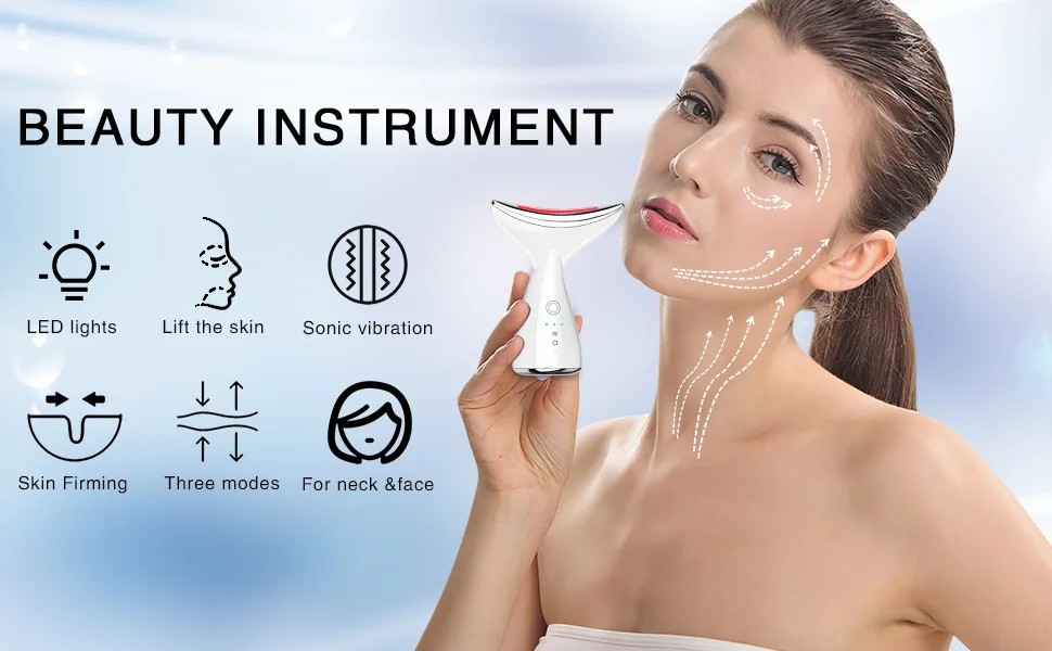 Face Neck Beauty Device Neck Lifting Massager 45? Skin Tighten Reduce