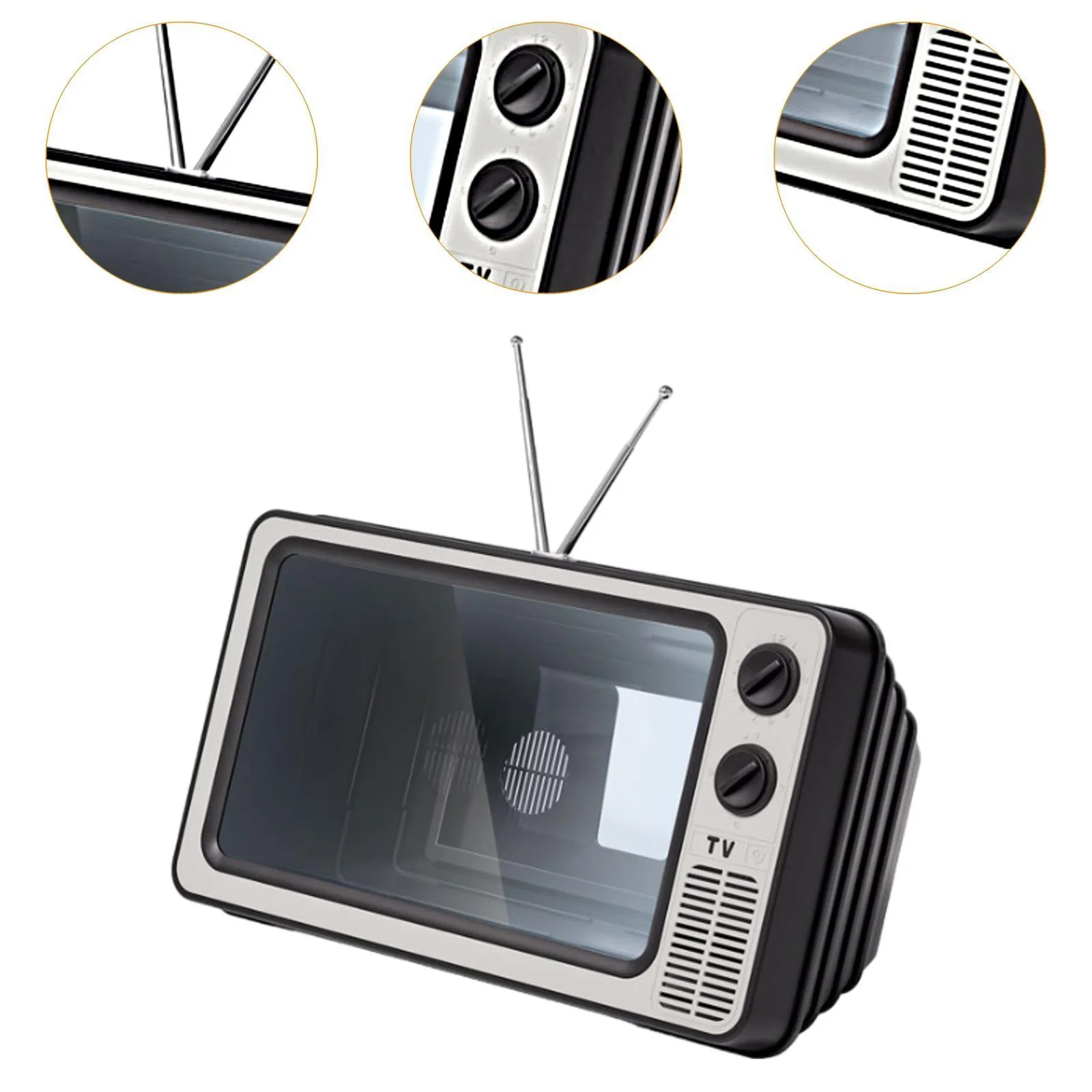 3D HD Retro TV Phone Projector