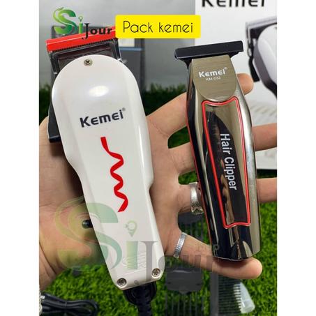بروموصيو 2 آلات حلاقة إحترافية kemei +kemei