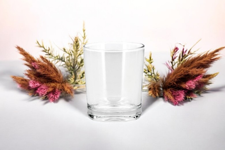 Contenant en verre transparent pour bougies 250ml "Pack de 3 Recipient"
