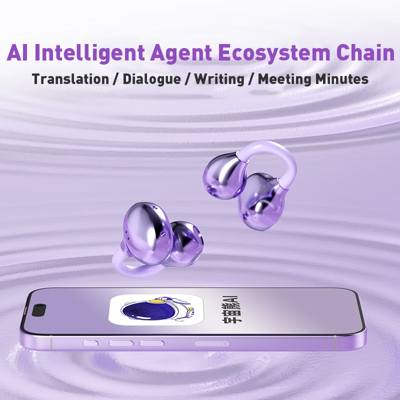 🎧 Écouteurs de Traduction IA en Temps Réel – Bluetooth 6.0 | TWS Sans Fil