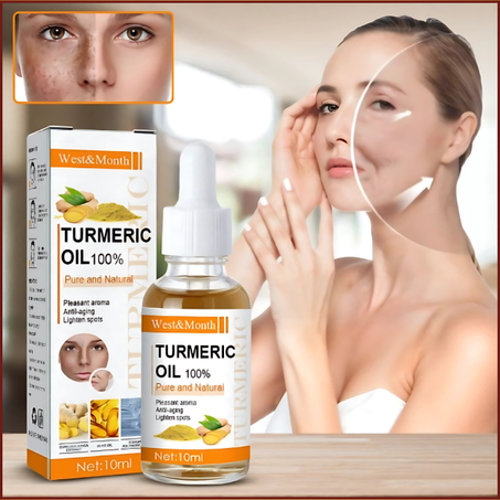 زيت الكركم ضد التجاعيد والبقع الداكنة