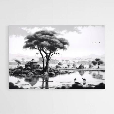 Tableau Blanc et Noir 6