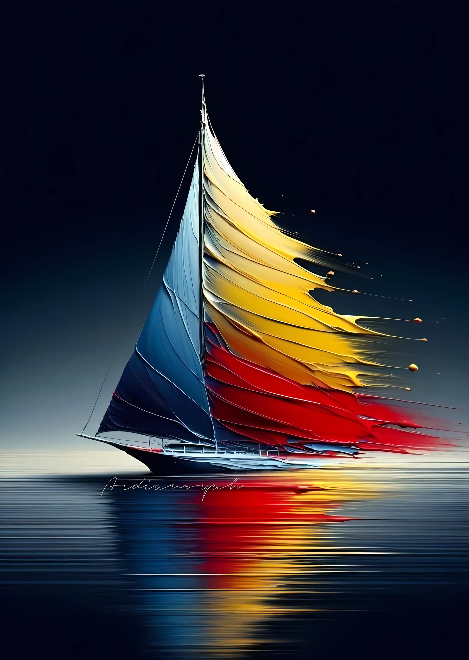 Voile colorée