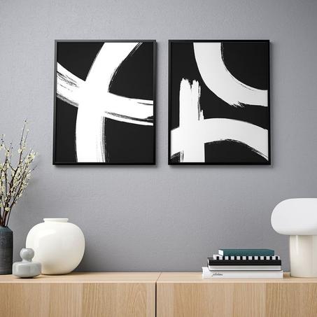 Tableau Blanc et Noir 25