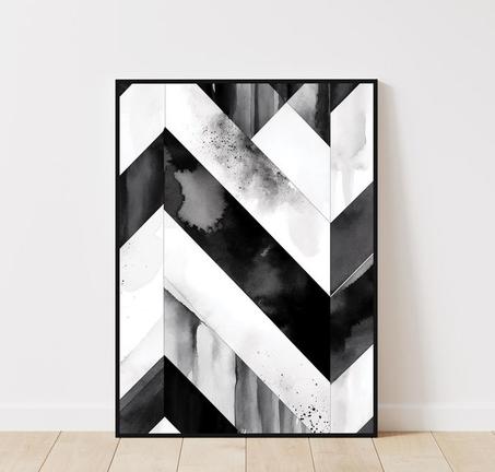 Tableau Blanc et Noir 20