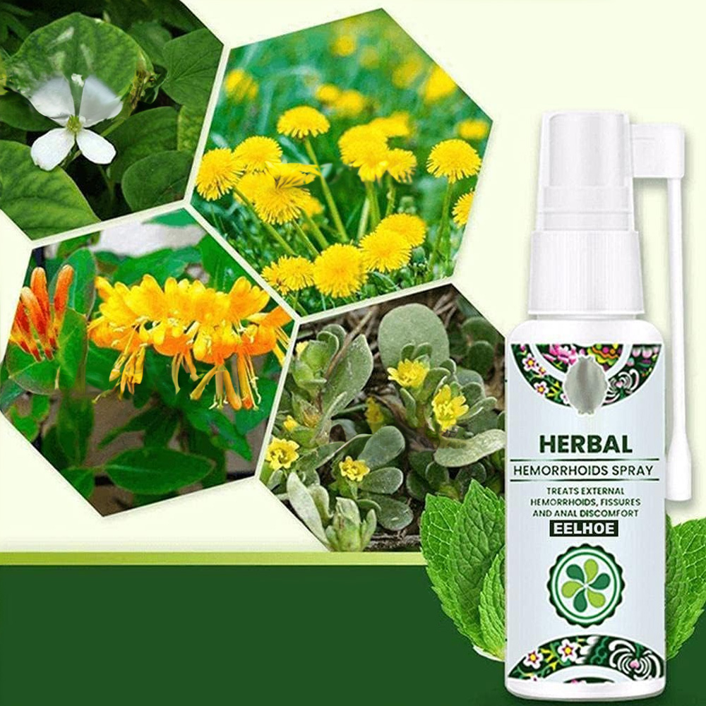 عرض 2 بخاخ الأعشاب الطبيعية - HACORO 30ml Hemorrhoid Treatment Spray