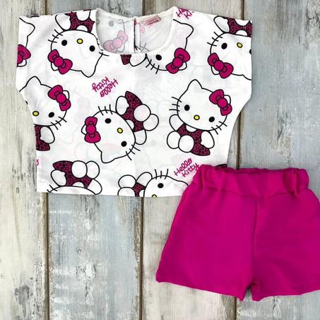طقم صيفي من عالم ديزني 💖 Hello Kitty