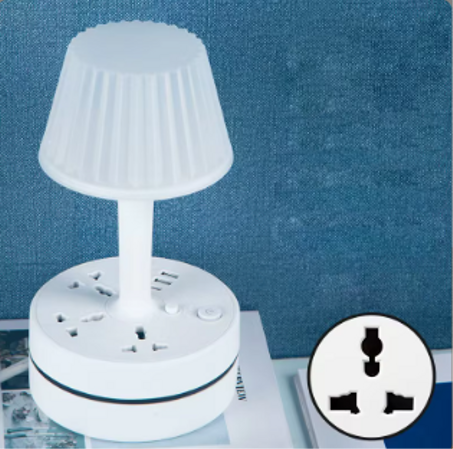 مصباح الطاولة متعدد الوظائف مع حامل للهاتف المحمول