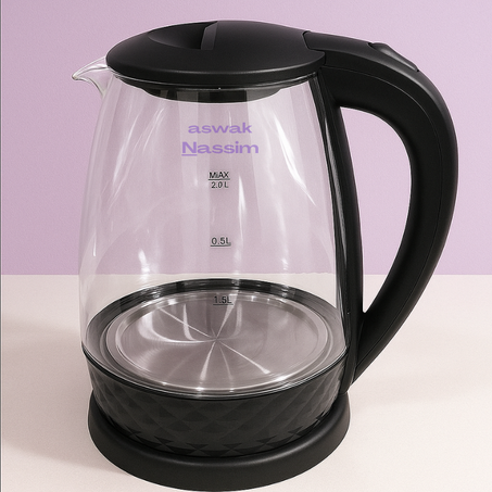 غلاية كهربائية زجاجية بسعة 2 لتر - تصميم أنيق وكفاءة عالية