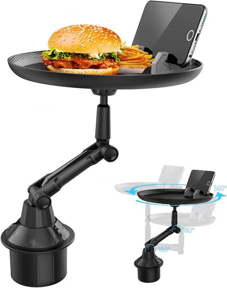 طاولة تناول طعام مريحة في السيارة.