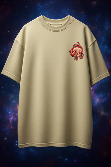 Explosive Dutch Canal Oversized Puff Printed Exclusive T-shirt