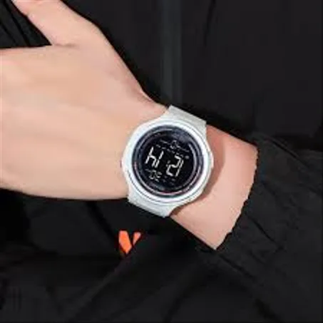ساعات رياضية رقمية للرجال من سكمي 1841 مزودة بإضاءة LED وعد تنازلي 5 بار ومقاومة للماء