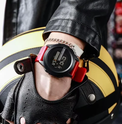 ساعات رياضية رجالية ساعة منبه متعددة الوظائف للرجال LED ساعة رقمية مقاومة للماء للياقة البدنية ساعة إلكترونية رياضية لساعة الذكور