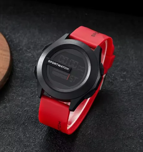 ساعات رياضية رجالية ساعة منبه متعددة الوظائف للرجال LED ساعة رقمية مقاومة للماء للياقة البدنية ساعة إلكترونية رياضية لساعة الذكور