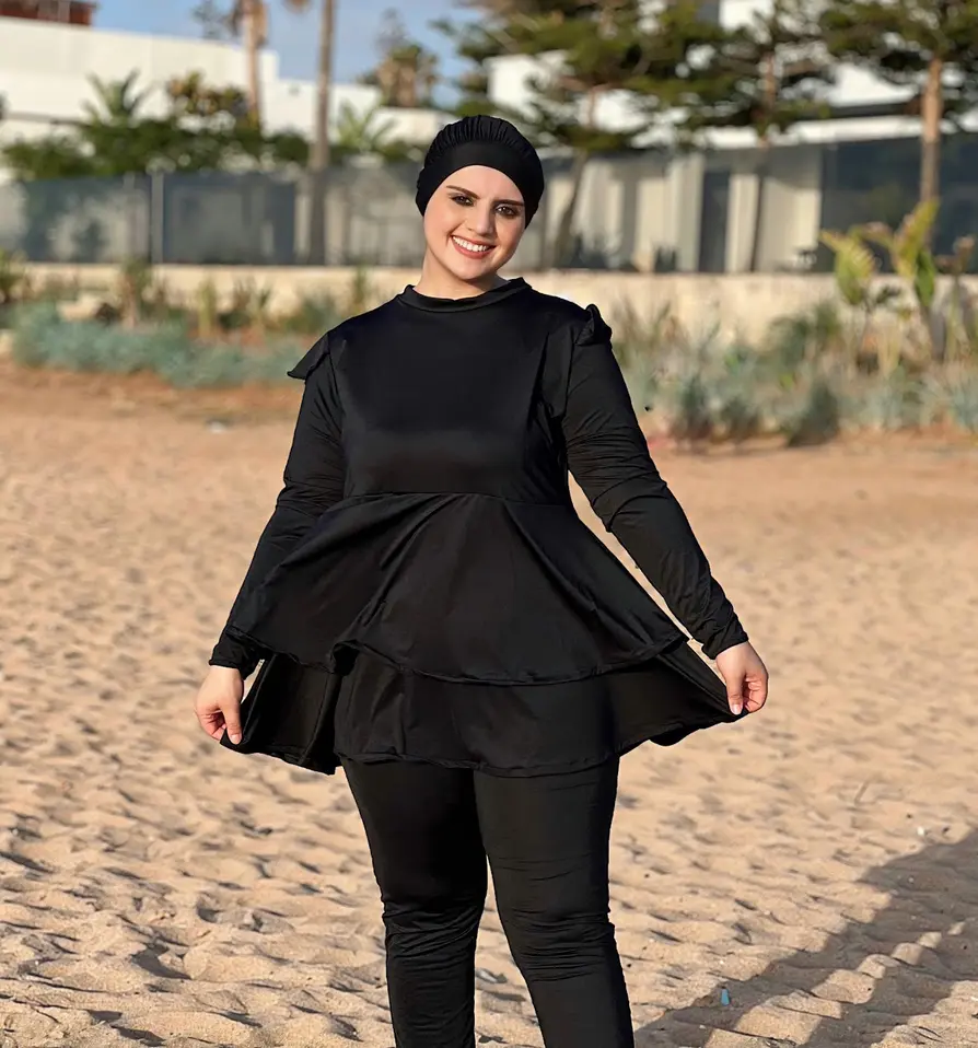 تألقي هاد الصيف مع البوركيني 3 قطع! 🌊 :بوركيني فرافر