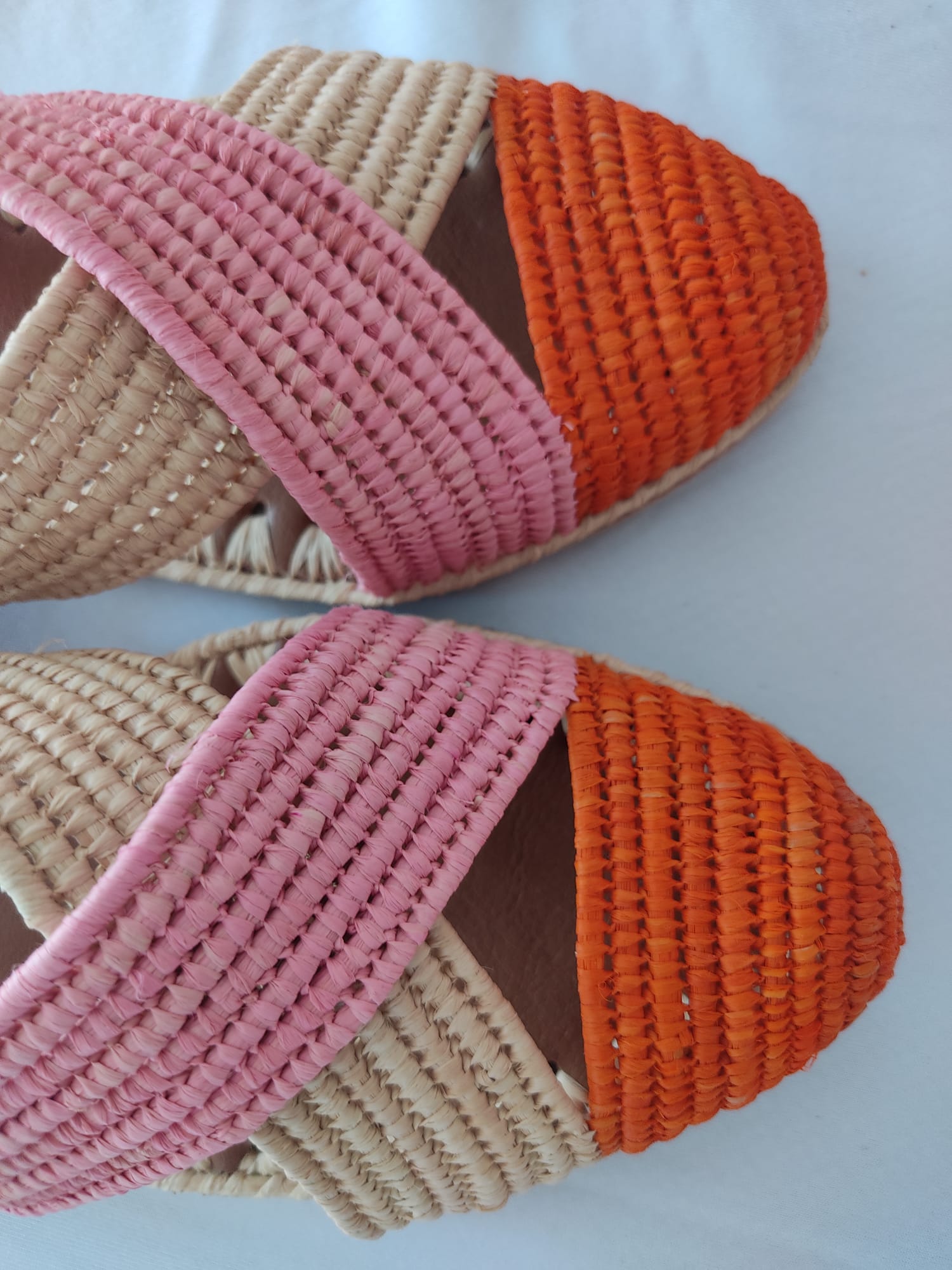 DE MUJER HECHA A MANO RAFFIA SHOES ,RAFFIA , ZAPATOS  PLANOS
