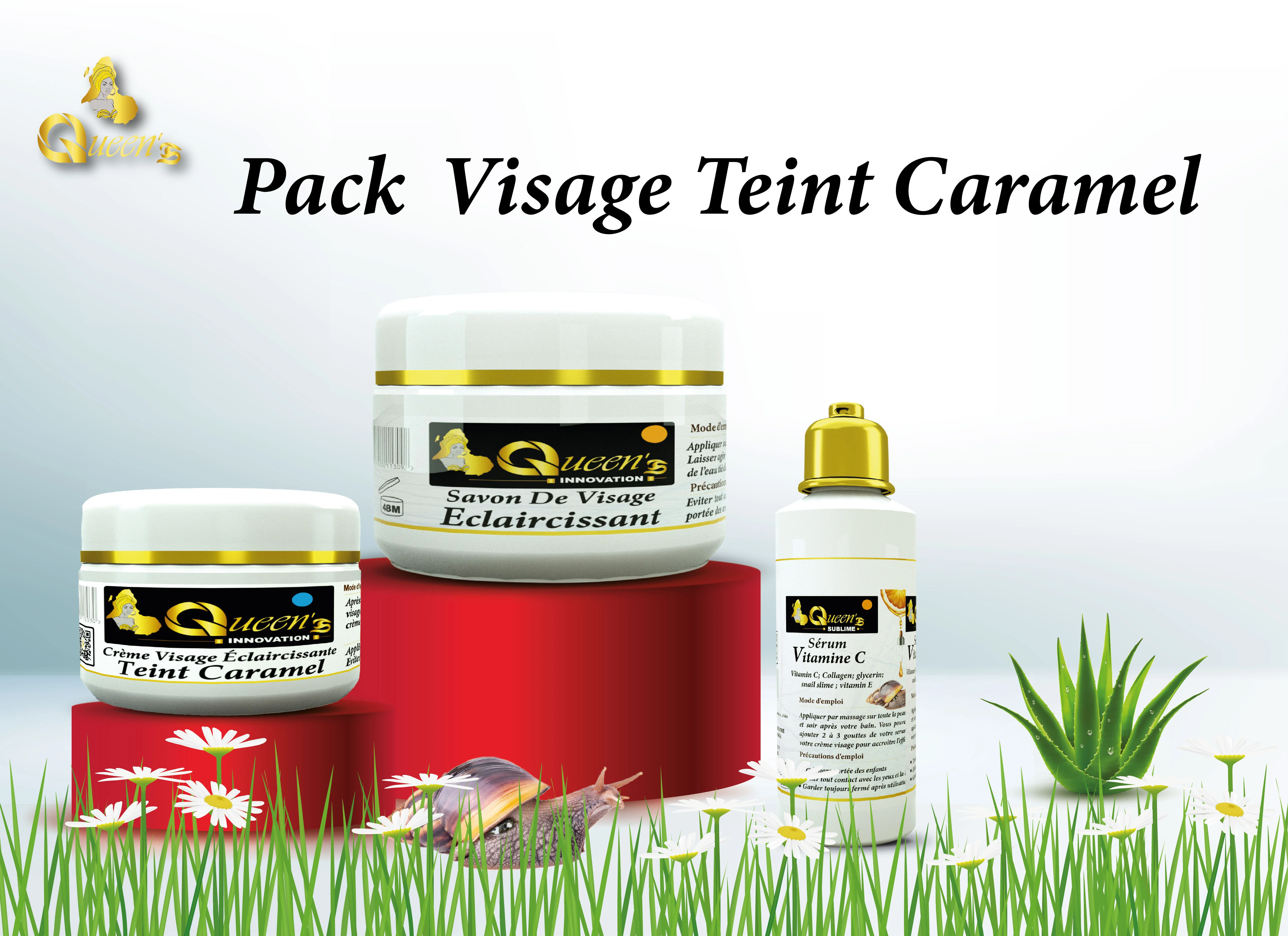 Packs visage teint caramel