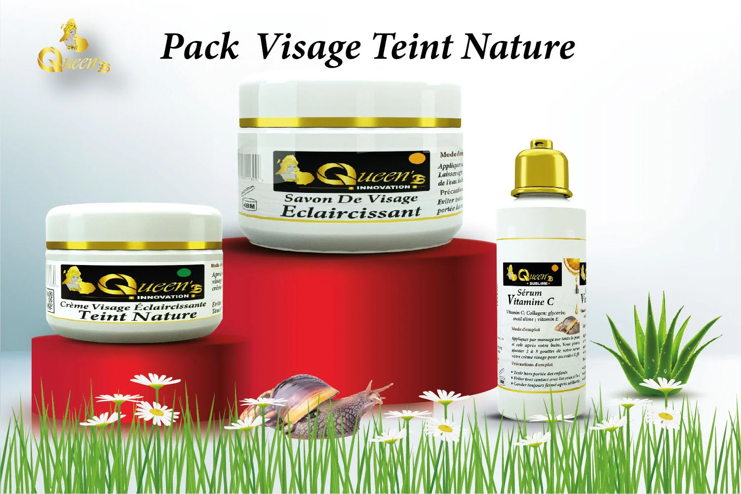 Packs visage teint nature