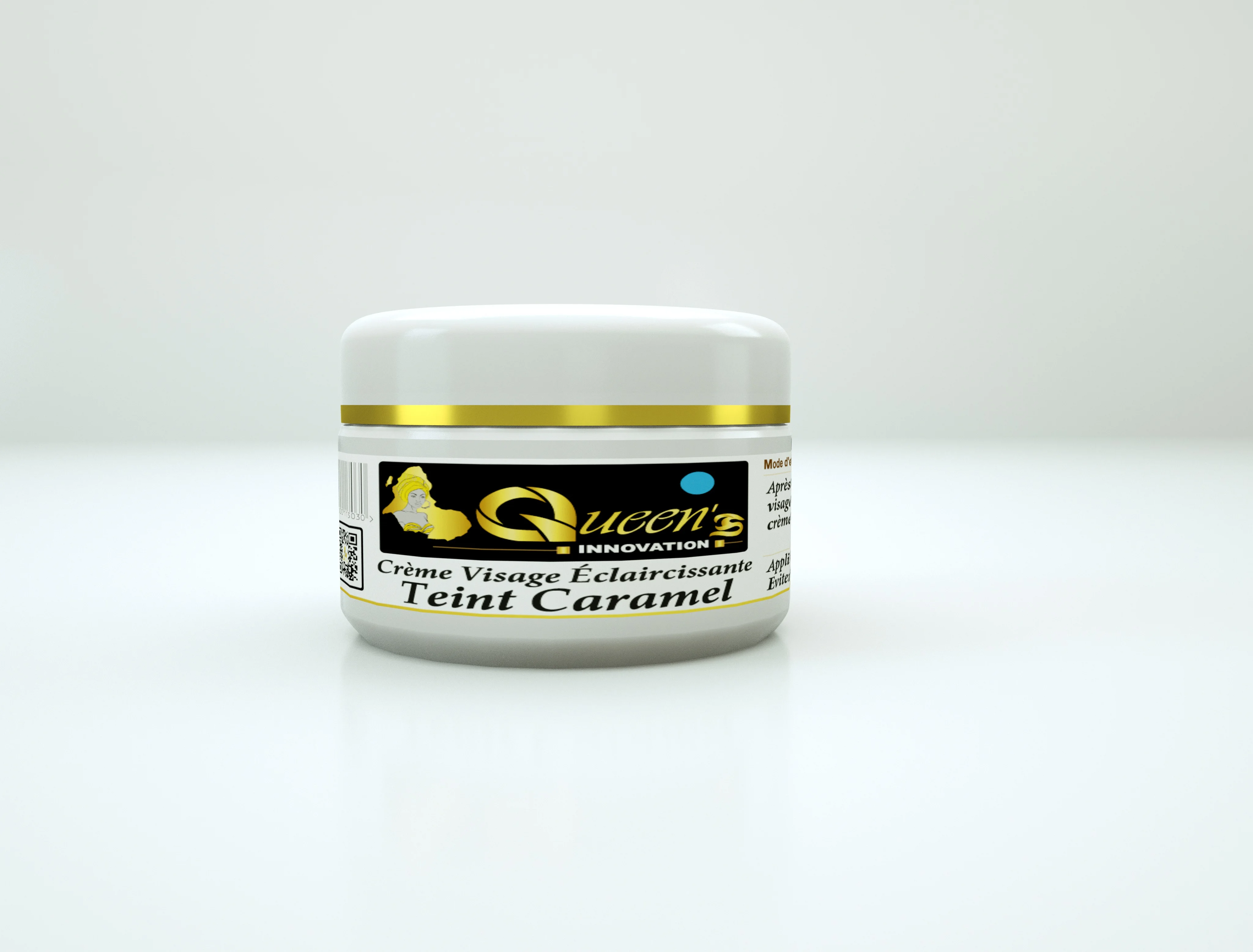Crème de visage éclaircissante teint caramel