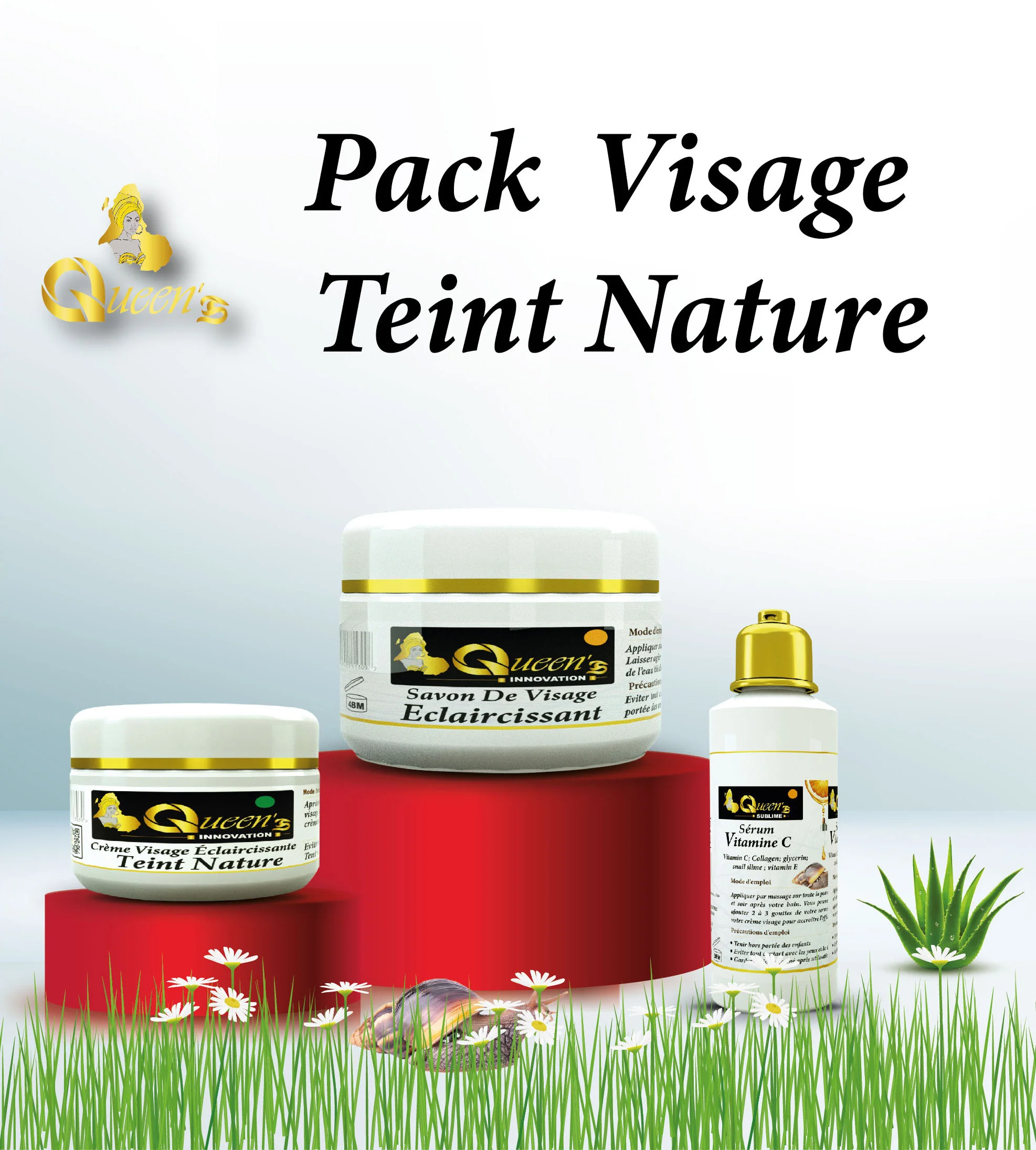 Packs visage teint nature