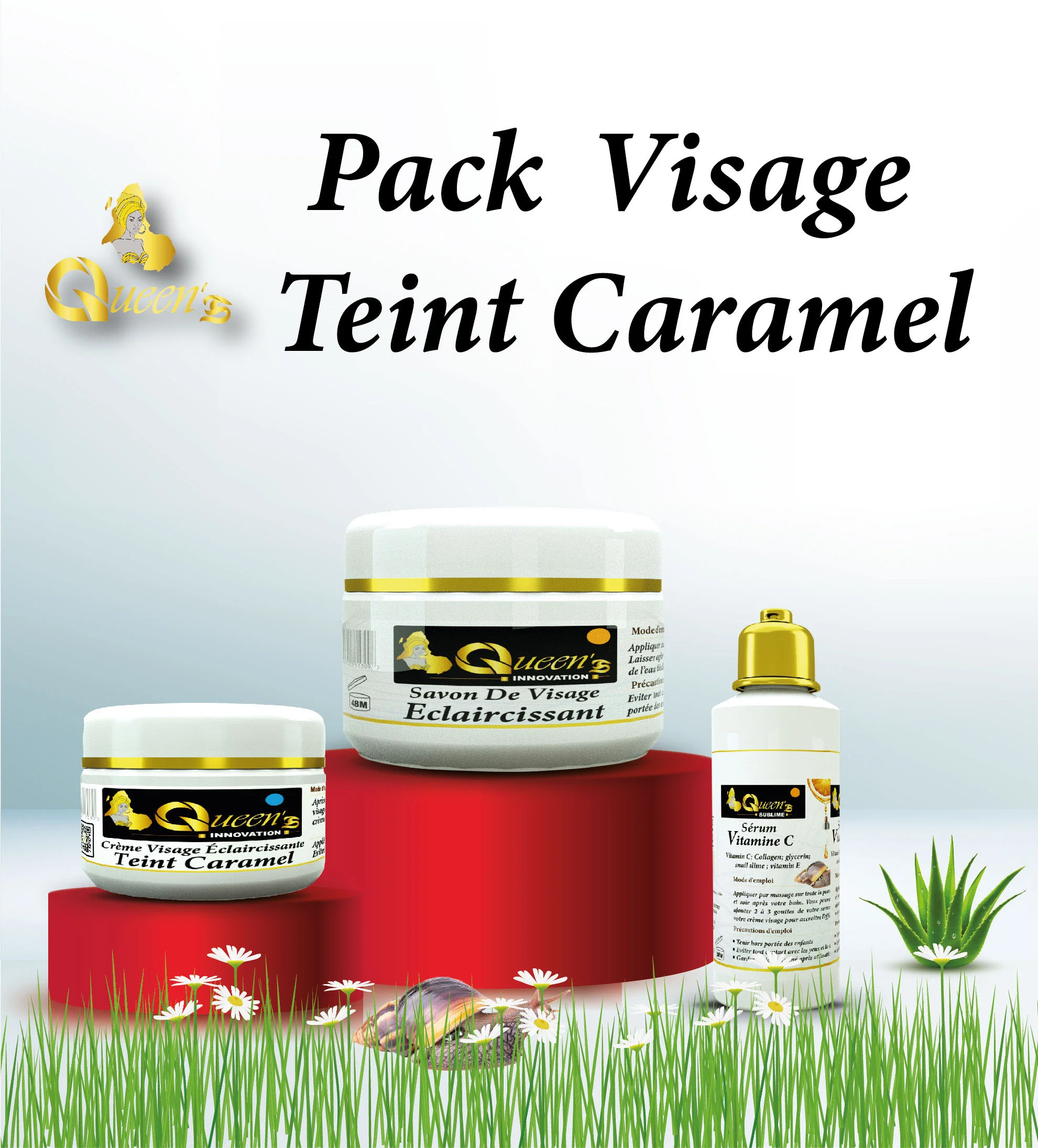 Packs visage teint caramel
