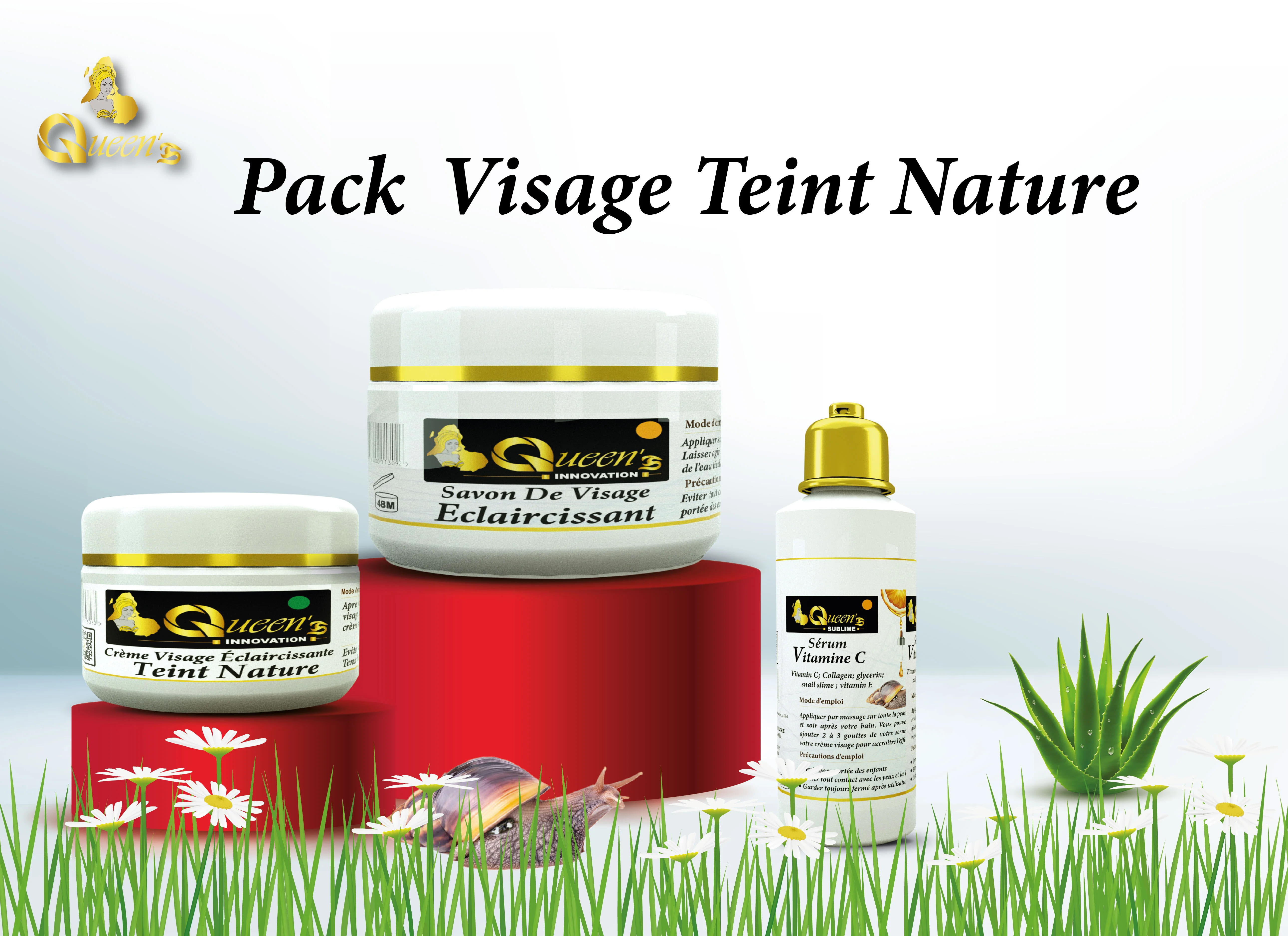 Packs visage teint nature