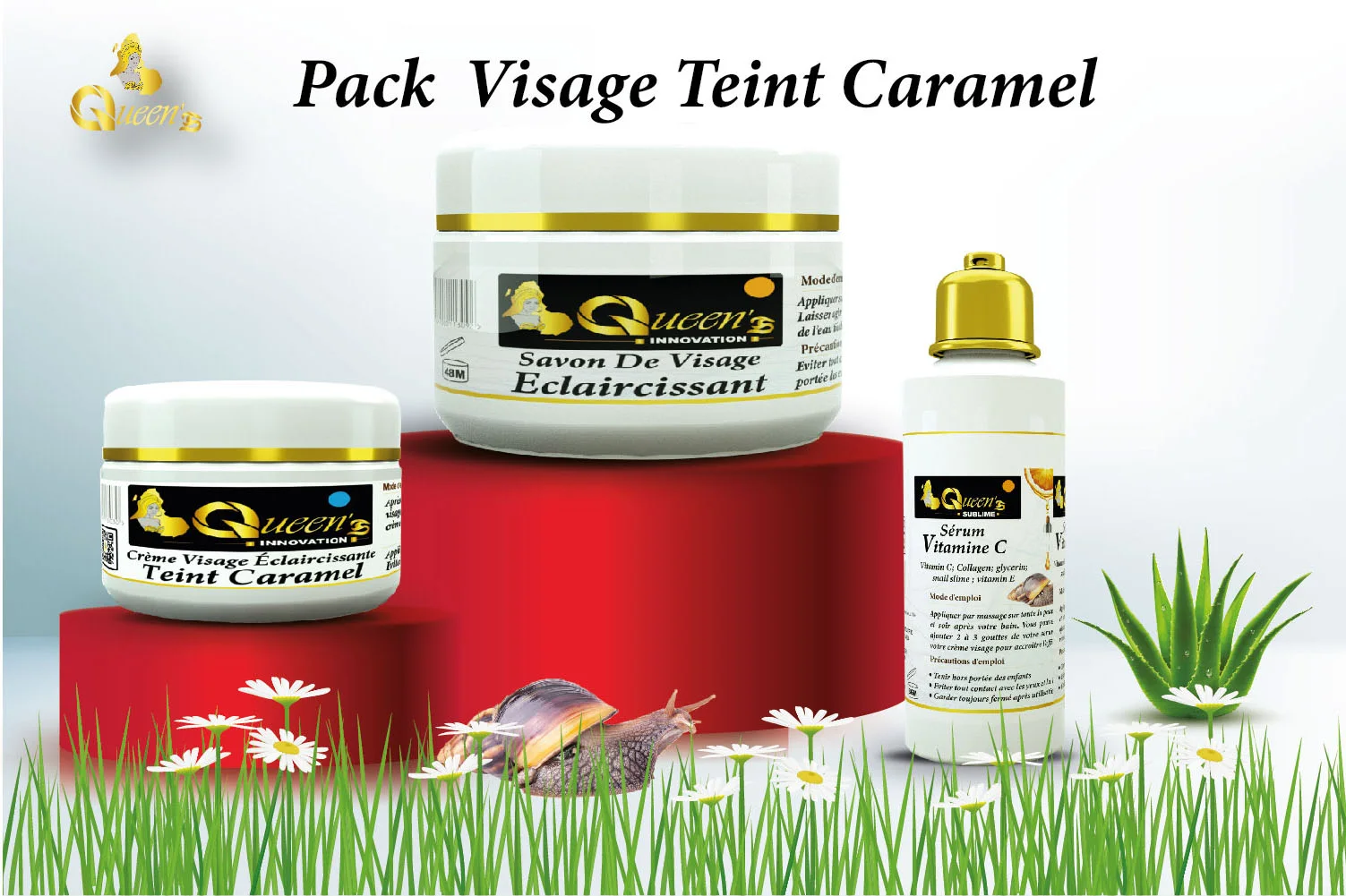 Packs visage teint caramel