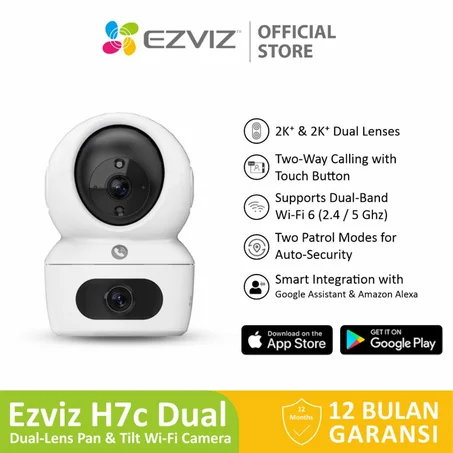 Ezviz H7c Double camera 3MP & 3MP Dual Lens Pan Tilt Smart Tracking Wi-Fi Camera