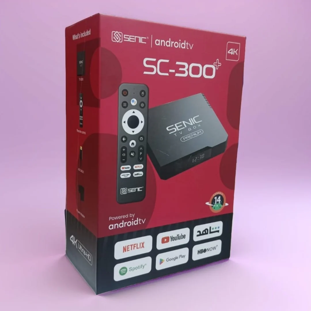 SC-300+ Tv Box Android avec abonnement 12 Mois IPTV FREE - Android 14 - 2024 Dual Wifi 5Ghz 2Go+16Go 4K Ultra HD