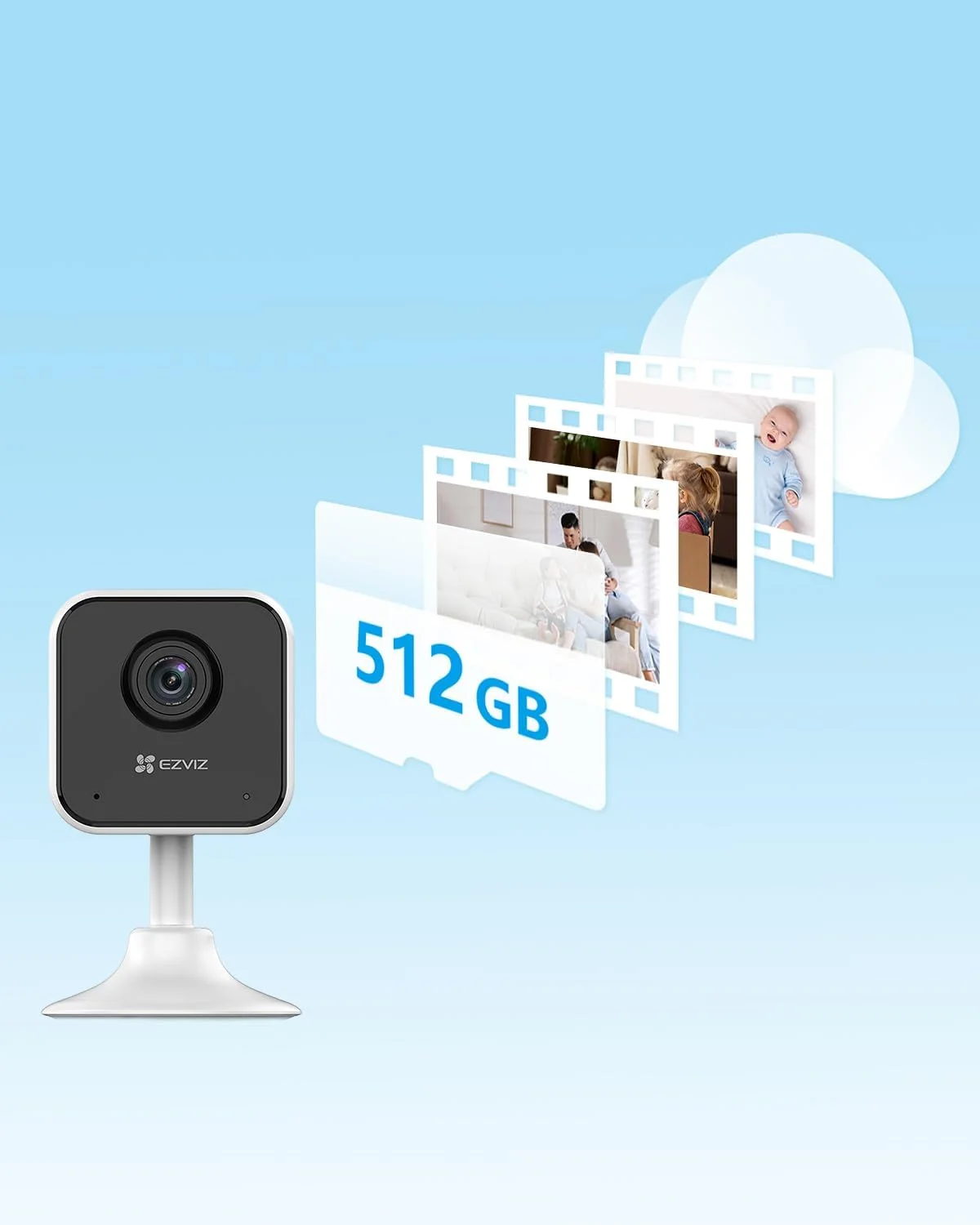Ezviz Caméra wifi pour domicile intelligent H1C