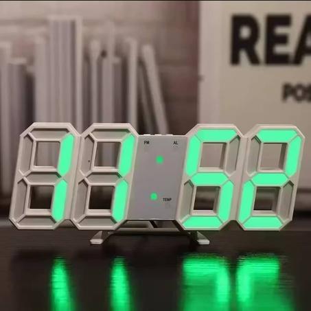 Horloge numérique 3D avec LED_vert