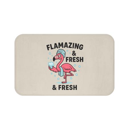 Flamingo Bath Mat - Flamazing & Fresh Bathroom Decor, Tropical Home Accent, Fun Gift for Beach Lovers, Ideal for Summer