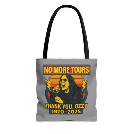 Rock Tribute Tote Bag - Thank You Ozzy | Music Lovers Gift, Band Merchandise, Concert Accessory, Vintage Style, AOP Design