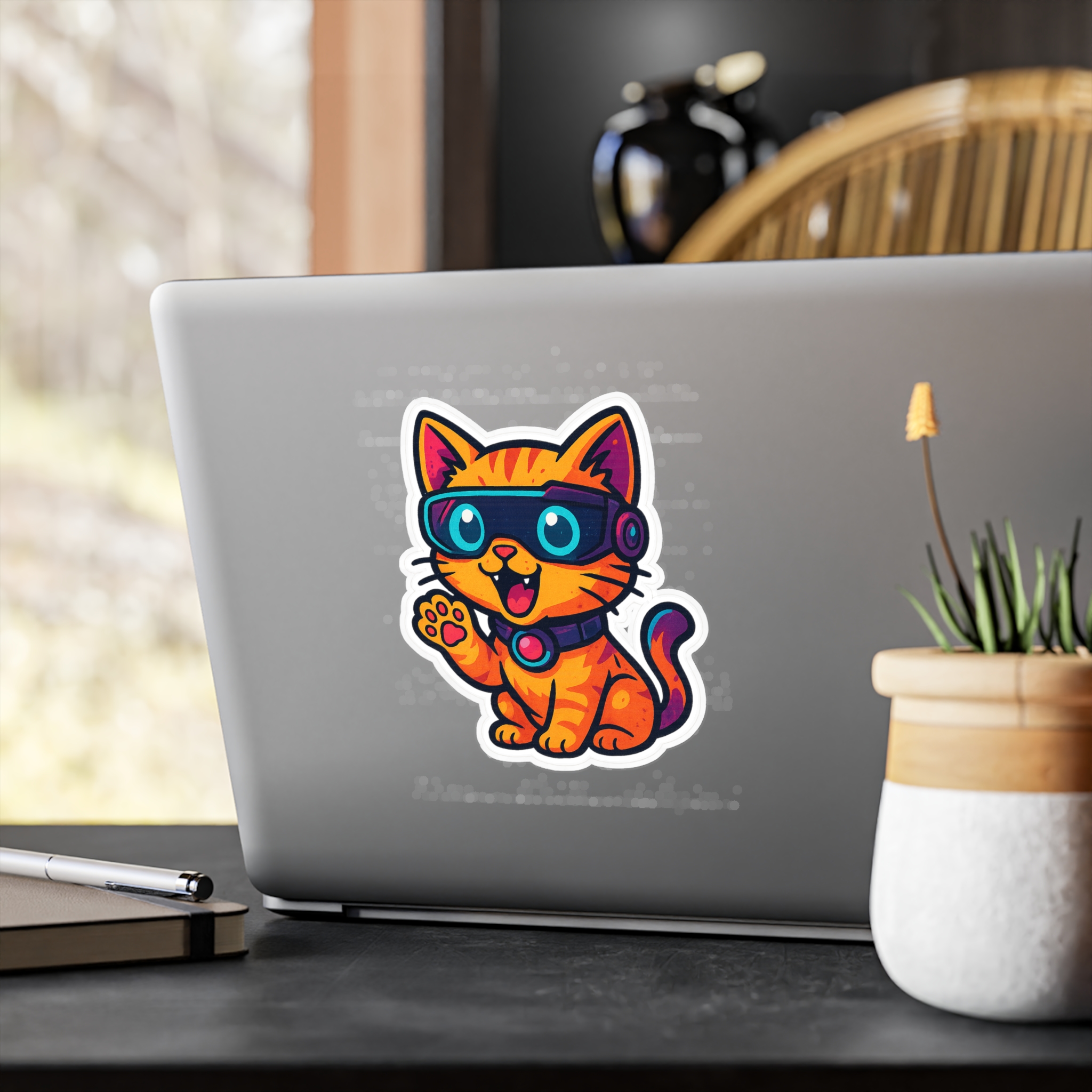 ✨ Whisker Wonders – Playful Cat Kiss-Cut Sticker