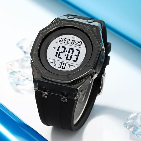 SKMEI 2063  montre de Sport numérique pour hommes, étanche, en silicone