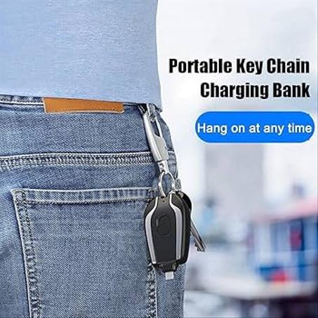 Mini Batterie Externe Porte-Clés – Recharge Rapide, Compacte et Toujours à Portée de Main