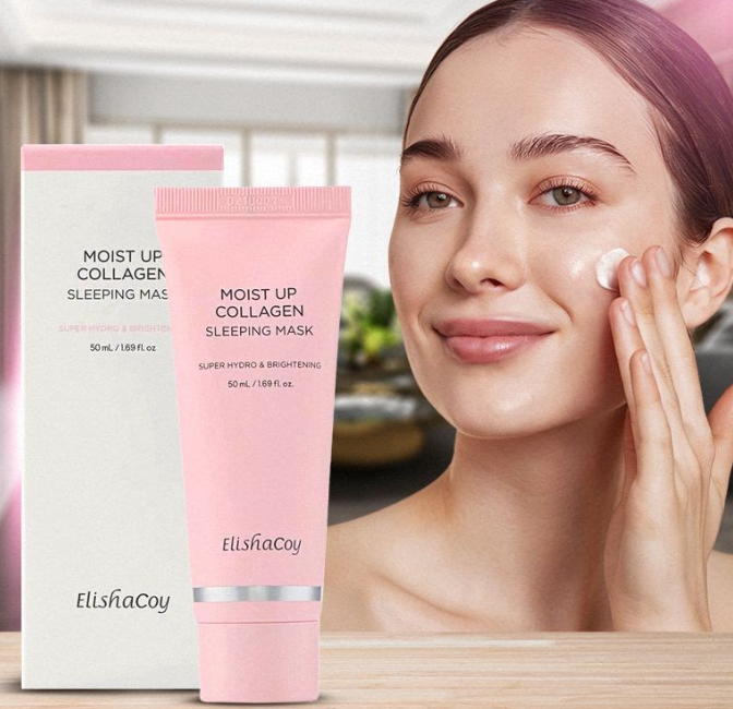 مرطب وماسك النوم بالكولاجين لاشراقة البشرة
