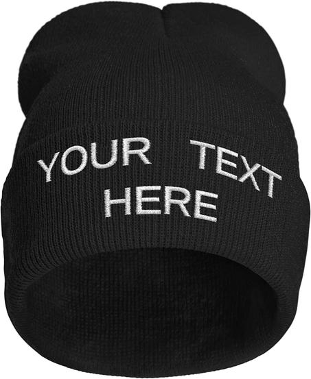 طاقية مخصصة بإسمك أو شعارك