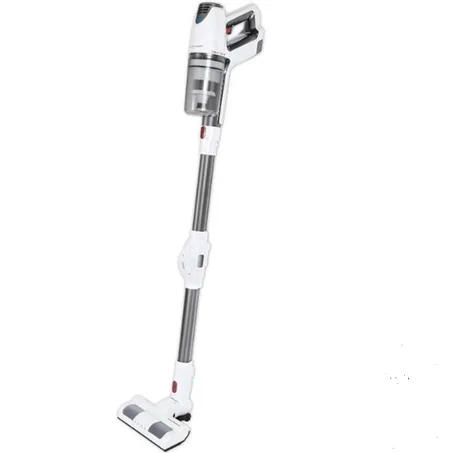 Aspirateur balai 2 en 1 - A main et sol - Haute performance pour un nettoyage sans fil - Blanc et Gris