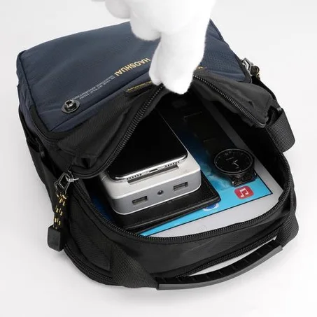 Mini Sac À Bandoulière Multifonctionnel Avec 5 Compartiments