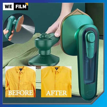 مكواة بخار صغيرة محمولة الة كي صغيرة محمولة قابلة للطي مع خزان مياه بسعة 100 مل، مناسبة للمنزل والسفر