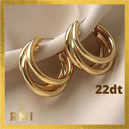 Boucles d'oreilles créoles manchette minimalistes