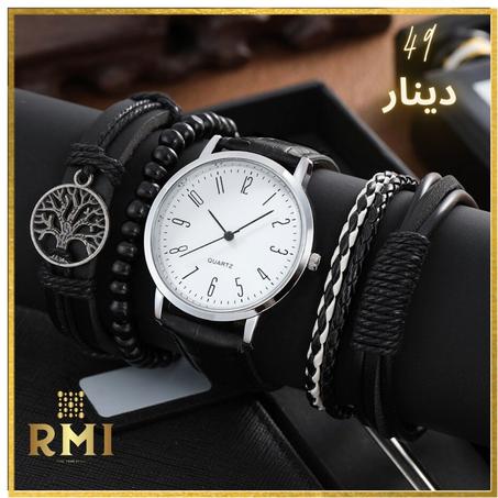 Ensemble de bracelets en cuir PU pour hommes