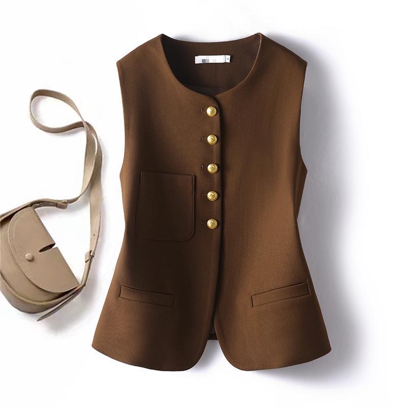 Gilet clasi avec boutons metalliques