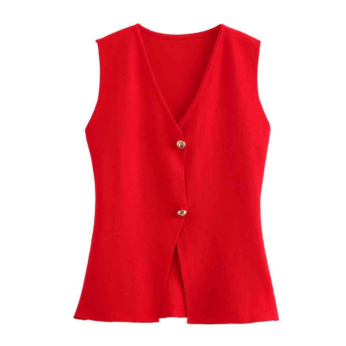 Gilet ajuste pour femmes en tricot